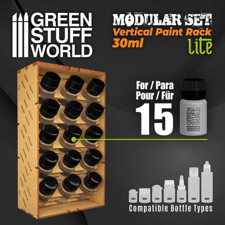 Green Stuff World Modułowy stojak na farby - Pionowy 30ml