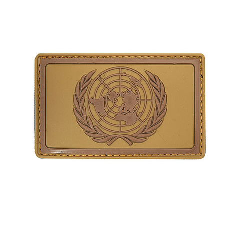 Naszywka 3D PVC ONZ UN Brown 101 INC