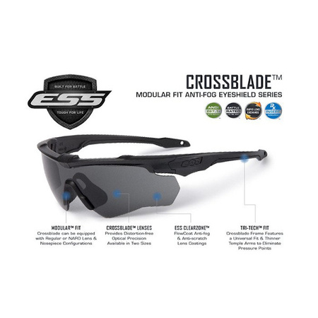 ESS okulary Crossblade One Clear Przezroczyste