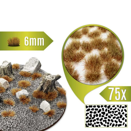 GSW - Static Grass Tufts 6 mm - Dry Brown