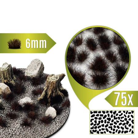 GSW - Static Grass Tufts 6 mm - Burnt Brown