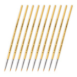 GSW - TABLETOP SERIES Synthetic Brush Set 0 (Pack of 10)