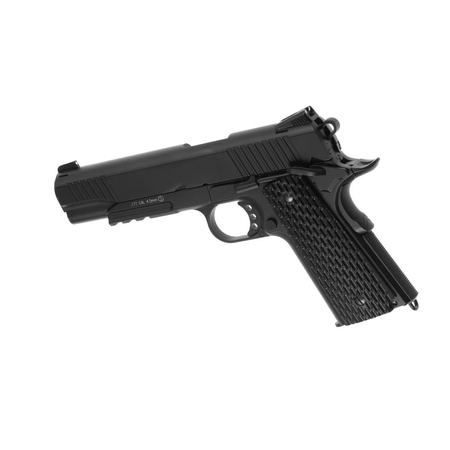 Pistolet Wiatrówka M1911 TACTICAL Black Full Metal 4,5mm CO2 KWC