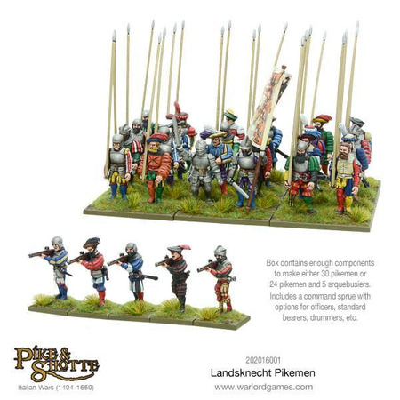 Pike & Shotte Landsknechts Pikemen