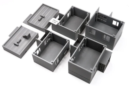 PM - Soviet Apartments Block Type 2 - 3D Printed - 28mm