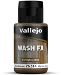 Vallejo: 76.514 - Wash FX - Dark Brown (35 ml)