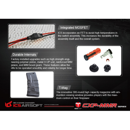 Karabin ASG ICS CXP-MMR CARABINE CZARNY
