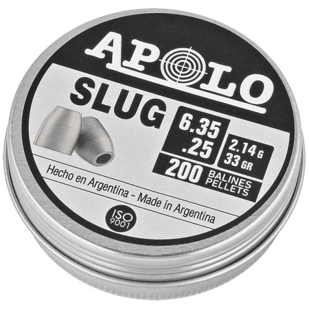 Śrut Apolo Slug 33 6.35 mm, 200 szt. 2.14g/33.0gr (19303)