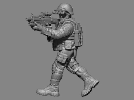 PM - Night-Ops Soldier - 3D Printed - 28mm