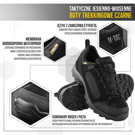 M-TAC taktyczne jesienno-wiosenne buty Black