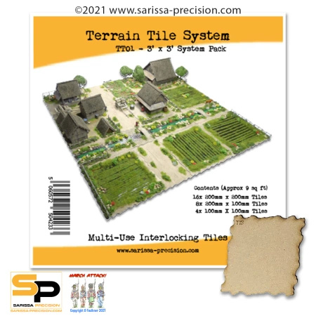 SARISSA - 3'x3' Terrain Tile System Pack