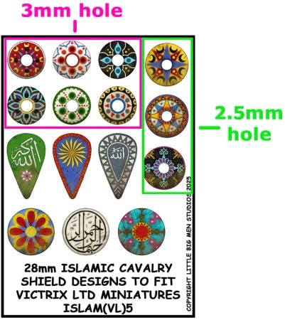 Islamic Cavalry Shield Transfers 5 – Kalkomanie do tarcz kawalerii islamskiej