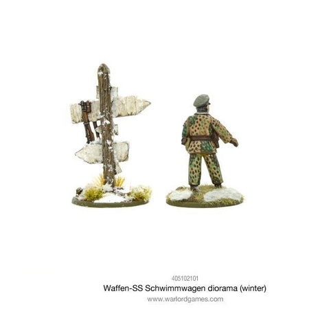 BOLT ACTION Waffen-SS Schwimmwagen diorama (winter)