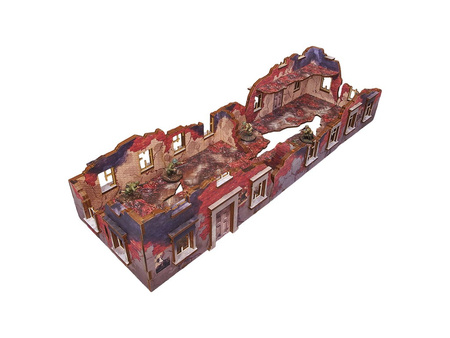MICRO ART - WW2 Ostfront Stalingrad Ruined Building (3) (28mm) PREPAINTED