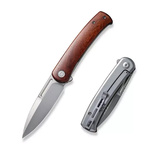 CIVIVI Nóż składany Cetos Cuibourtia Wood Stainless Steel, Silver Bead Blasted 14C28N