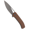 Nóż składany CIVIVI Riffle Brown Micarta, Stonewashed (C2024A)