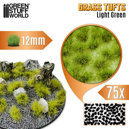 GSW - Static Grass Tufts 12 mm - Light Green