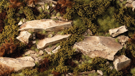 Gamers Grass: Dry Green Shrubs