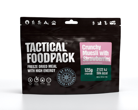 Liofilizat Tactical Foodpack Chrupiące musli z truskawkami 275g