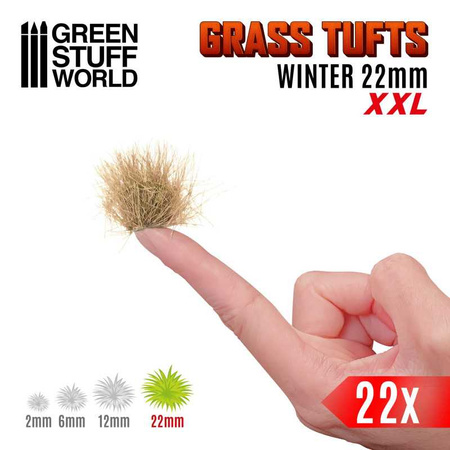 GSW - Grass TUFTS XXL - 22mm self-adhesive - WINTER