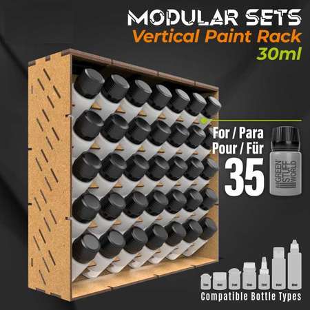 Green Stuff World Duży Modułowy stojak na farby - Pionowy 30ml