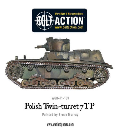 BOLT ACTION: Twin-turreted Polish 7TP tank