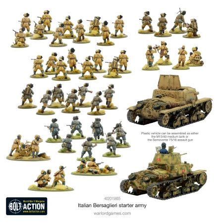 BOLT ACTION Italian Bersaglieri Starter Army