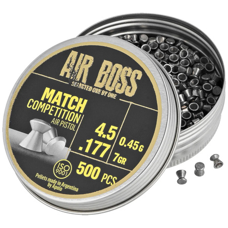 Śrut Apolo Air Boss Match Competition Air Pistol 4.5 mm, 500 szt. 045g/7.0gr