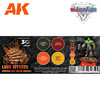 AK Interactive WARGAME COLOR SET. LAVA EFFECTS.