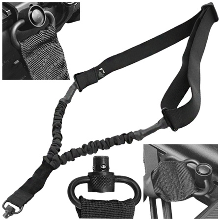 Pas taktyczny do broni Leapers UTG QD Sling Swivel Single Point Bungee Sling