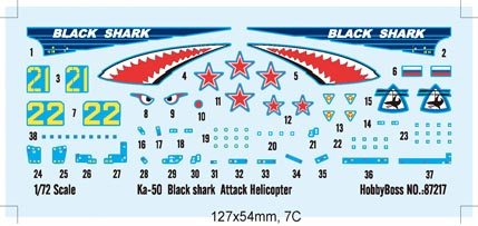 Hobby Boss 87217 Ka-50 Blask shark 1/72
