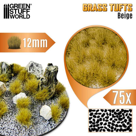GSW - Static Grass Tufts 12 mm - Beige