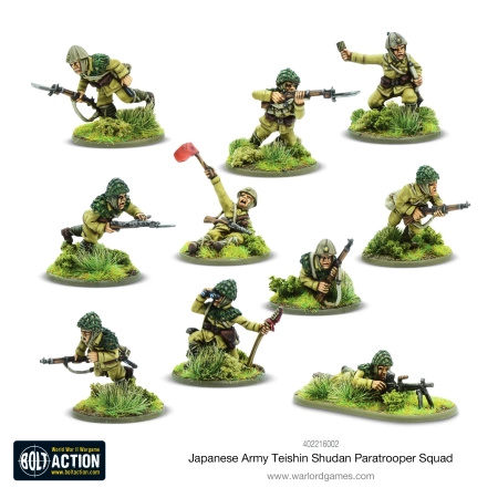 BOLT ACTION Japanese Teishin Shudan Paratrooper Squad