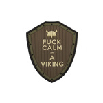 Naszywka 3D PVC Fuck Calm Viking brown/green 101 INC