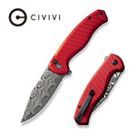 Nóż składany Civivi Stormhowl Red Aluminum, Damascus (C23040B-DS1)