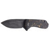 Nóż składany CIVIVI Elementum Flipper Shredded Carbon Fiber / Golden Shred, Black Damascus (C907C-DS1)