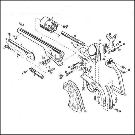 Rewolwer Pietta 1860 Colt Army Steel Hand Engr .44 (CAS44)