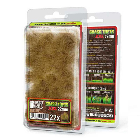 GSW - Grass TUFTS XXL - 22mm self-adhesive - BEIGE