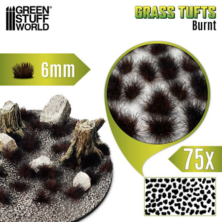GSW - Static Grass Tufts 6 mm - Burnt Brown