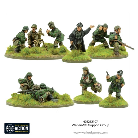 BOLT ACTION Waffen-SS Support Group (HQ, Mortar & MMG)