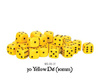 WARLORD - Kostki 30 Yellow D6 (10mm)