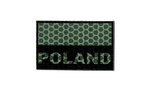 Naszywka C4 Flaga Polski mała z napisem OlivGreen