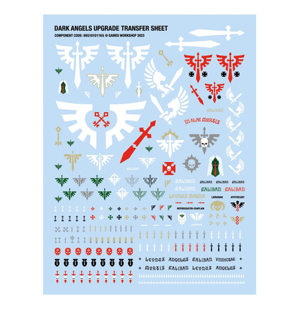 Warhammer 40K DARK ANGELS: UPGRADES AND TRANSFERS