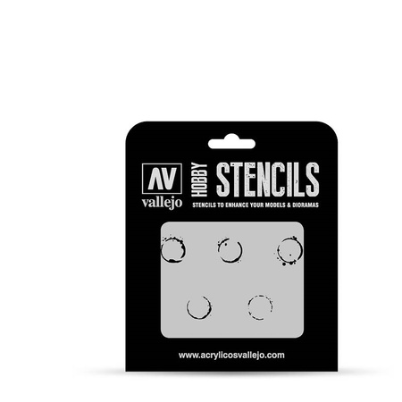 Vallejo: Stencils - Drum Oil Markings