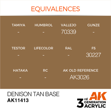 AK Interactive DENISON TAN BASE – FIGURES