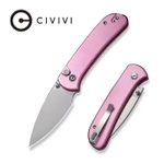 Nóż składany Civivi Qubit Pink Aluminum, Satin 14C28N (C22030E-5)