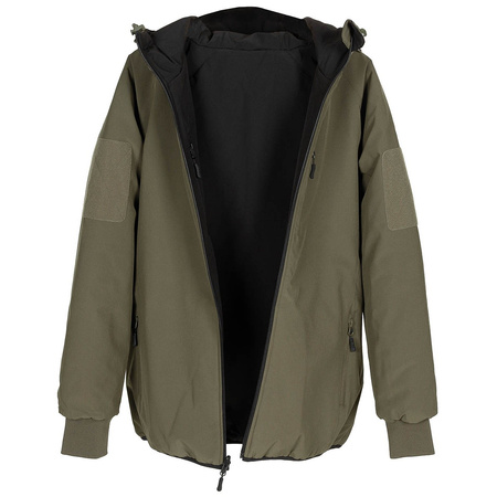 Kurtka Thermojacket dwustronna Olive/Black z kapturem MFH