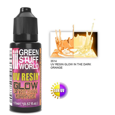 GSW - UV RESIN 17ml ORANGE - Glow in the Dark