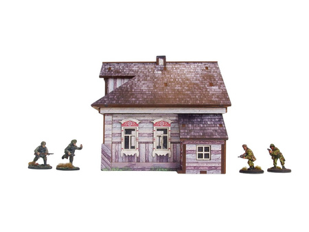 MICRO ART - WW2 Ostfront Village Whitewashed Dacha (1) (28mm)
