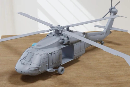 PM - UH-60A Black Hawk Helicopter - 3D Printed - 28mm
